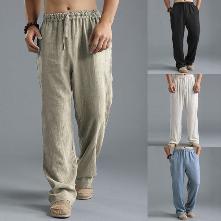 Men's Breathable Linen Loose Leisure Stretch Pants