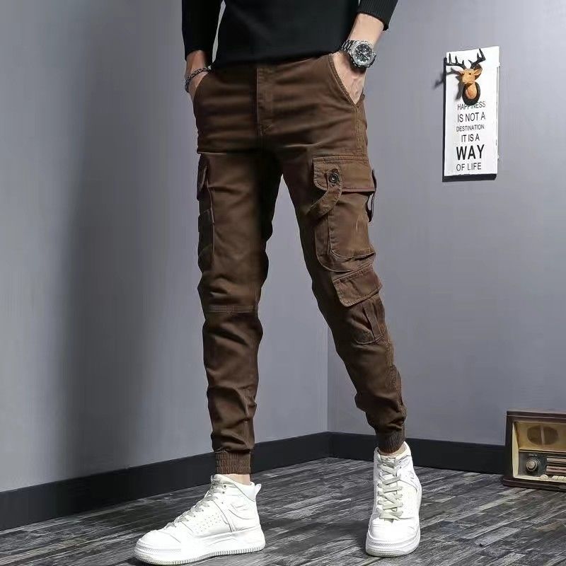 Men's Slim Fit Elastic Cargo Pants