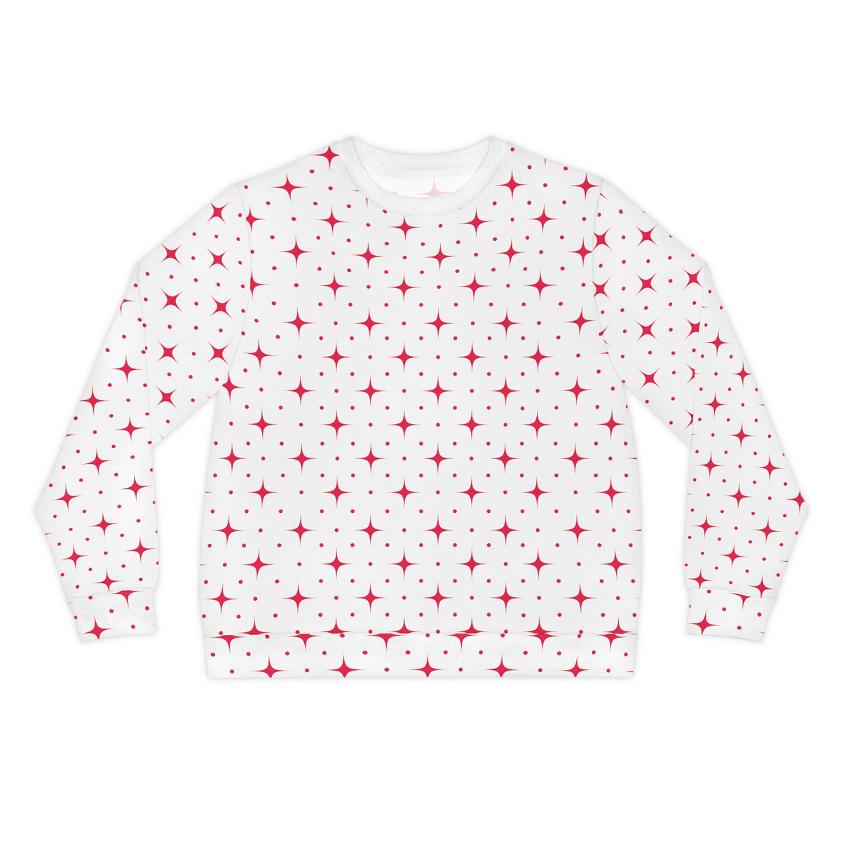 Star Lit Lightweight Sweatshirt - Red/White, Unisex