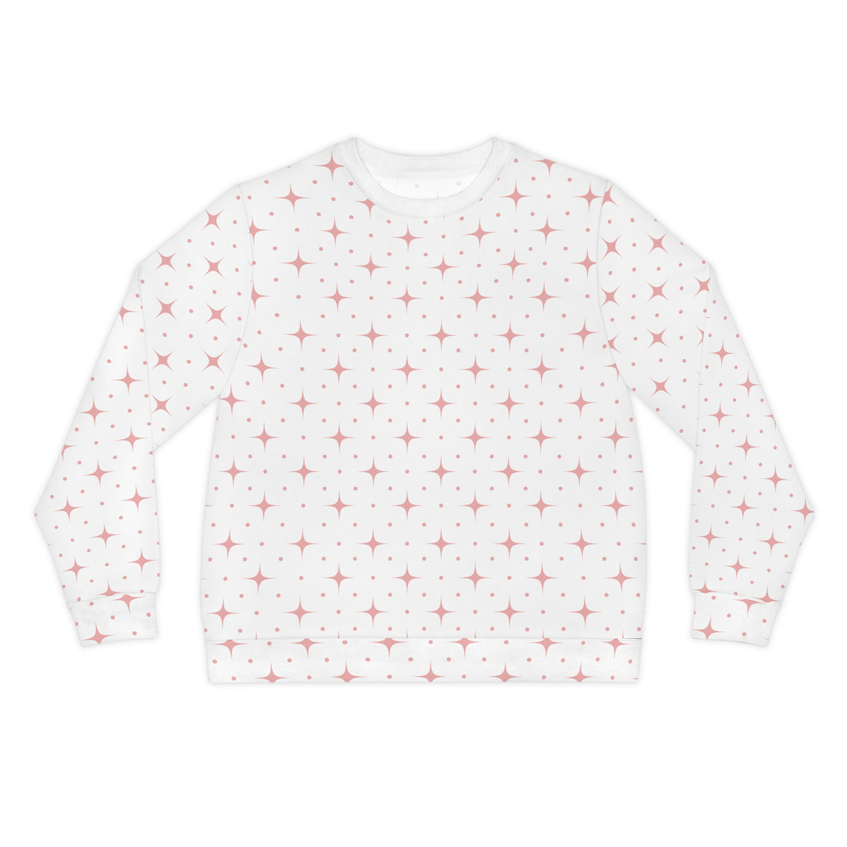 Star Lit Lightweight Sweatshirt - Pink/White, Unisex