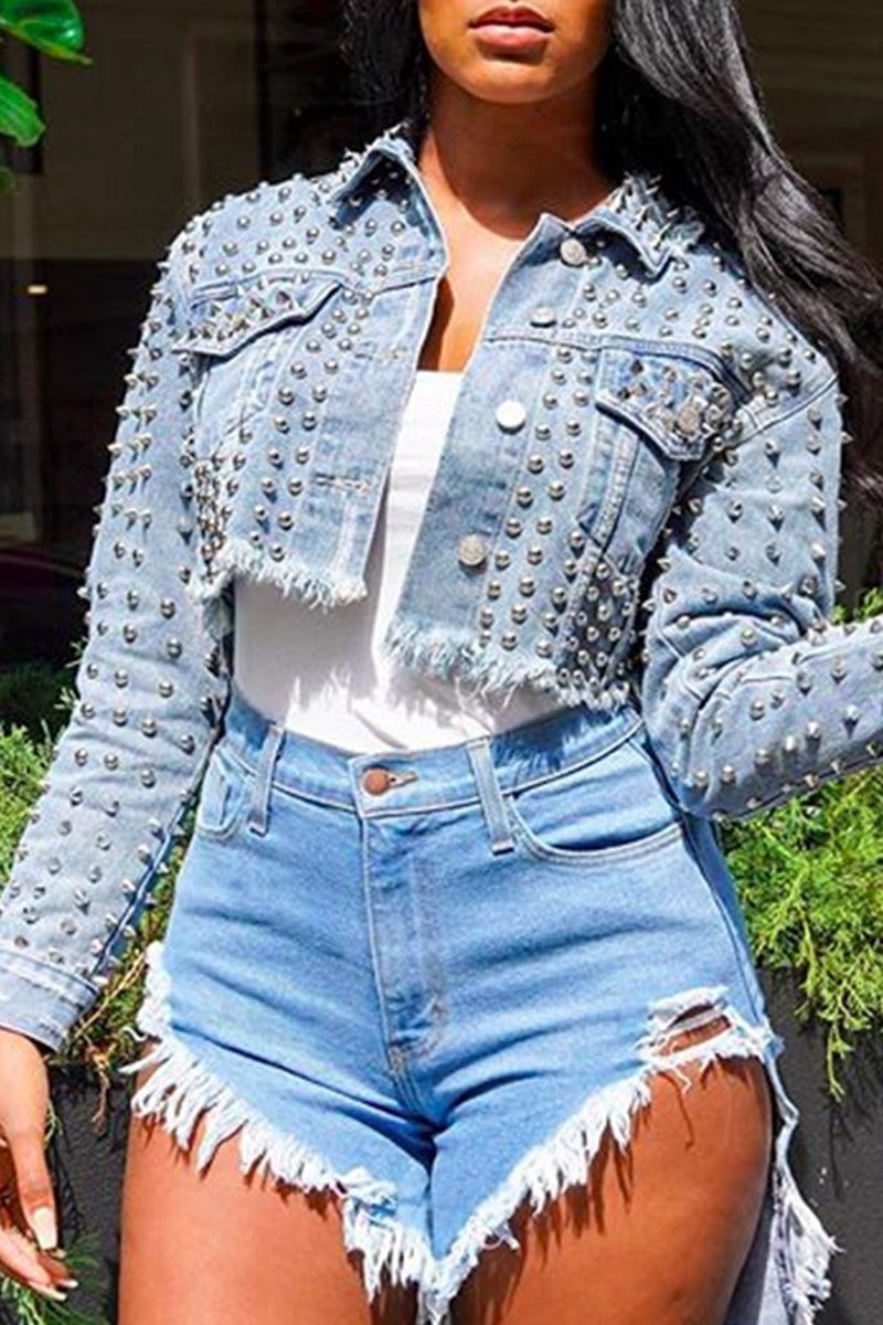 Women's Cropped Denim Jacket