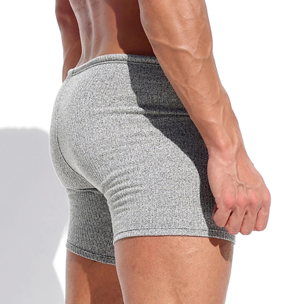 Casual Knitted Drawstring Sport Shorts