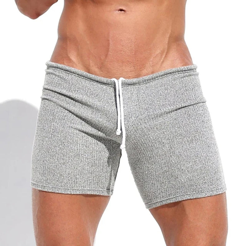 Casual Knitted Drawstring Sport Shorts