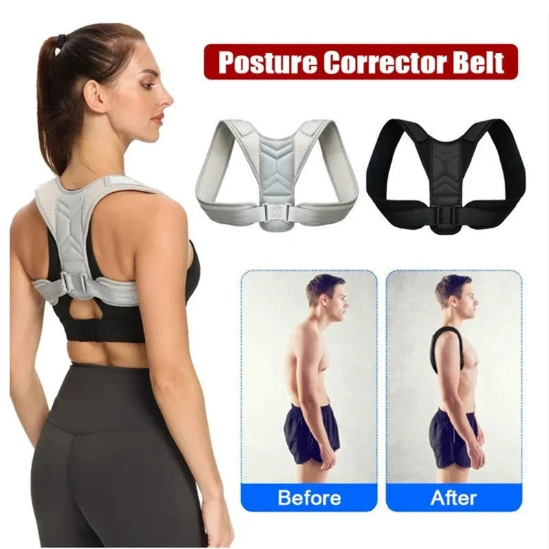 Adjustable Upper Back and Shoulder Posture Corrector Belt 