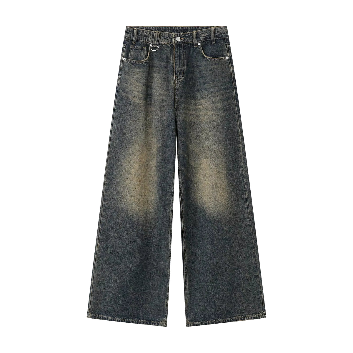 Men's Retro Y2K High Street Wide Leg Loose Denim Pants 