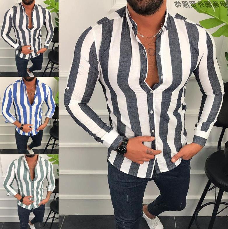 Bold Striped Fitted Button Shirt