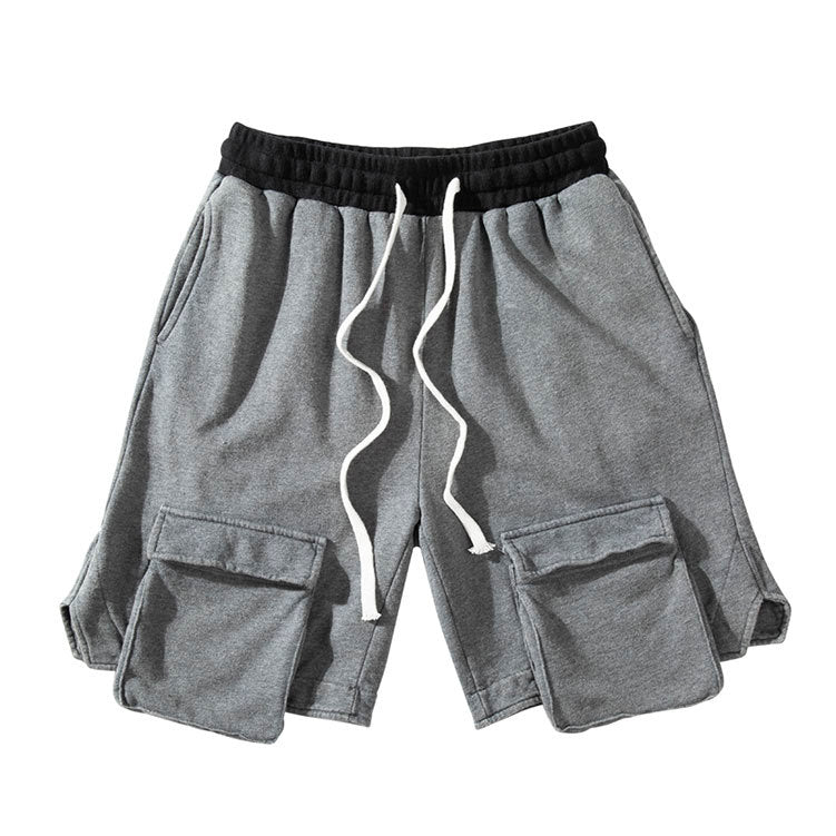 Baggy Drawstring Knee Pocket Sweatshorts
