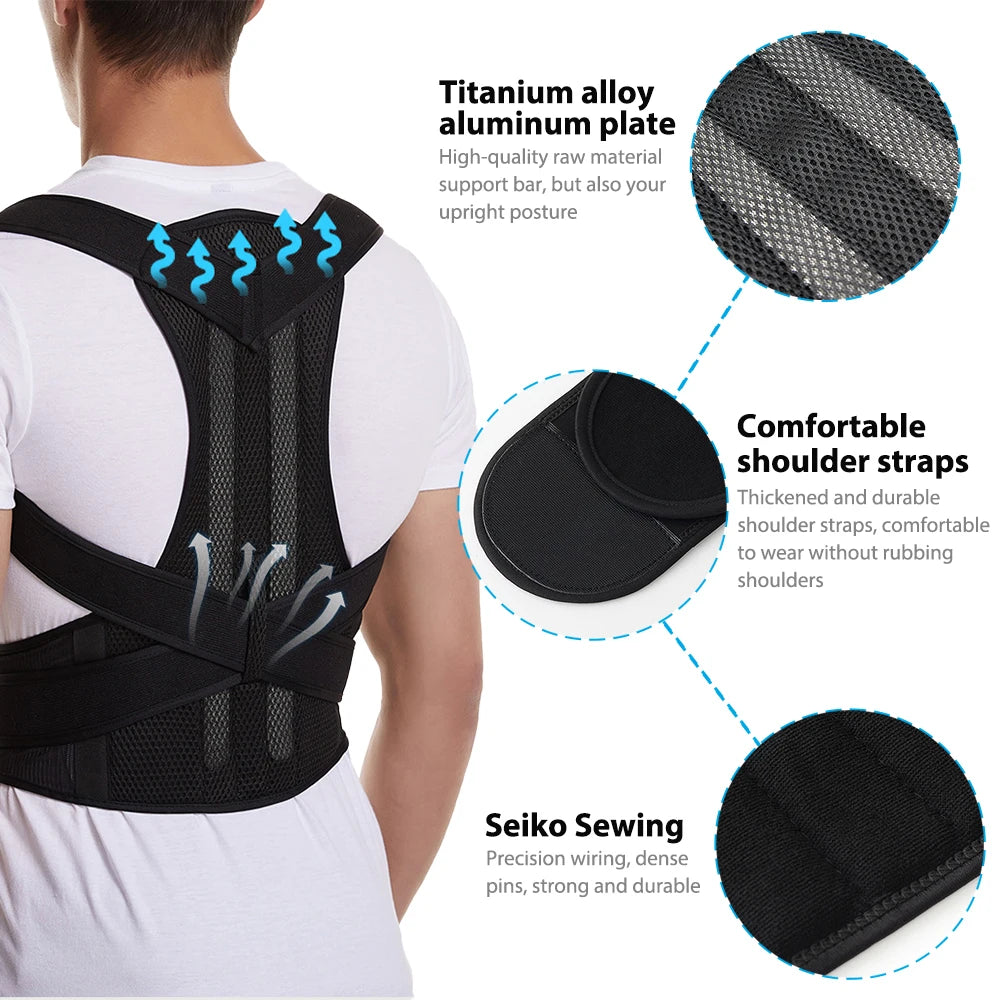 Back Brace Posture Corrector for Lumbar Support 