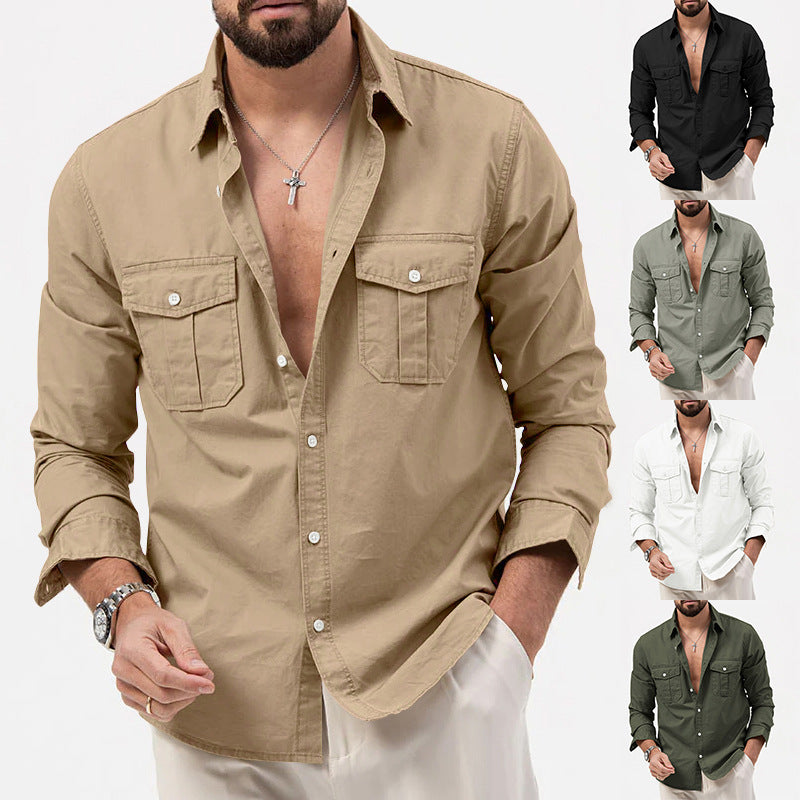 Casual Double-Pocket Shirt