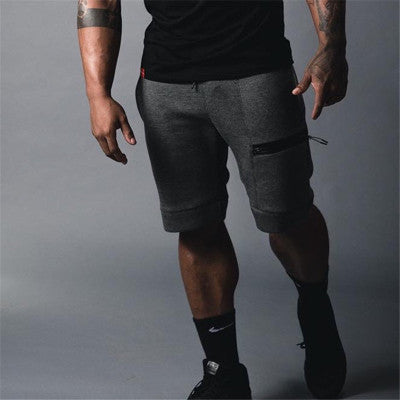 Alpha Outdoor Training Running Zipper Pocket Sports Shorts