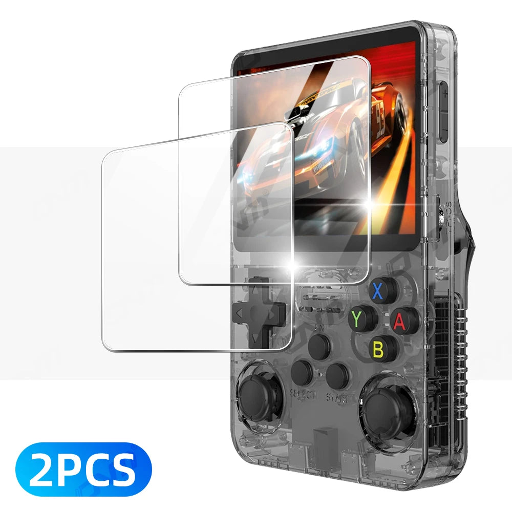 Anti-Scratch Tempered Glass Screen Protector for R36S Game Console 