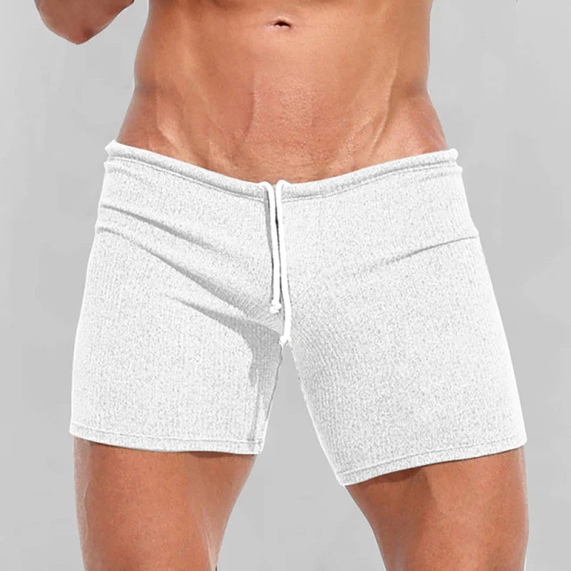 Casual Knitted Drawstring Sport Shorts