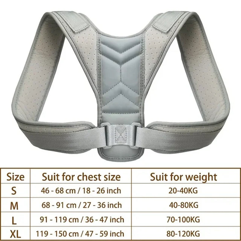 Adjustable Upper Back and Shoulder Posture Corrector Belt 