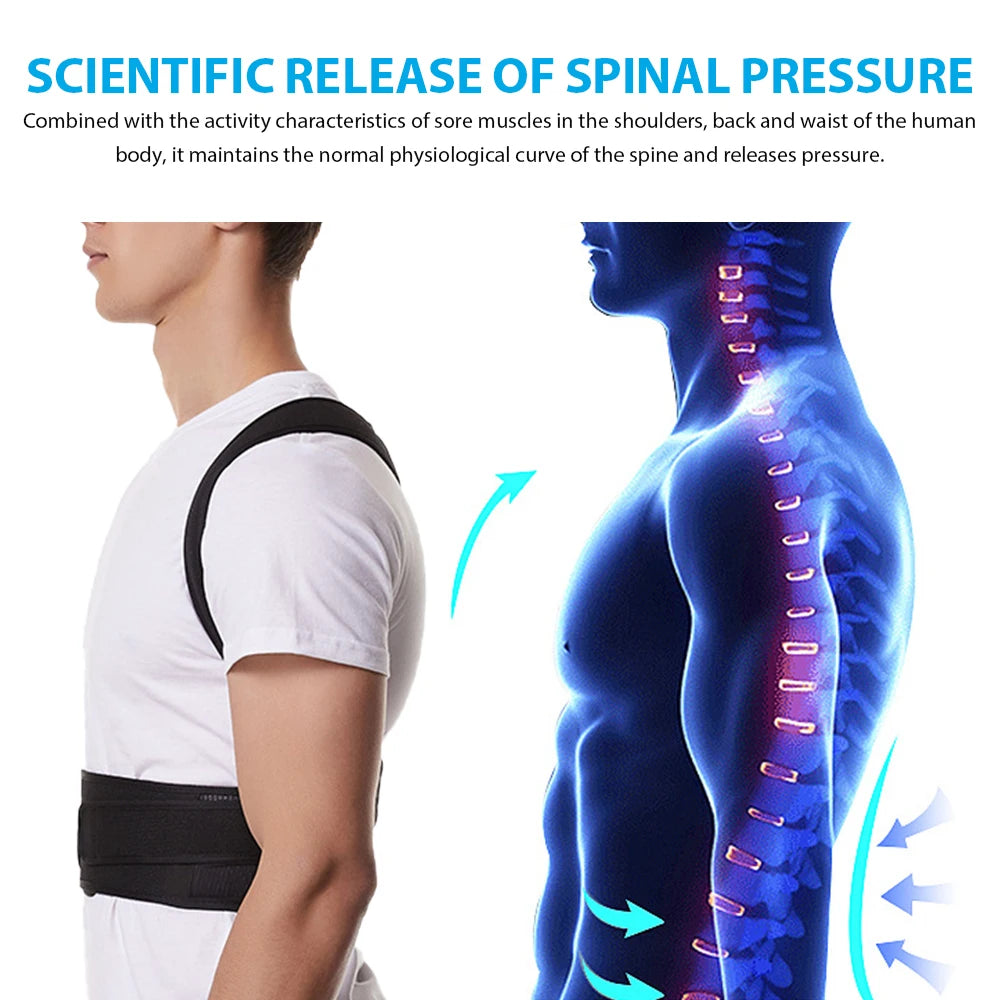 Back Brace Posture Corrector for Lumbar Support 