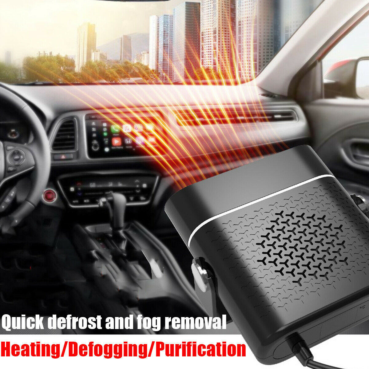 3-In-1 Car Heater Defogger Defroster