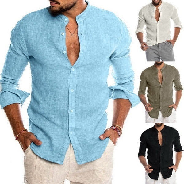 Standard Linen Long-Sleeve Button Shirt