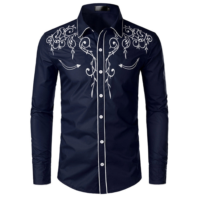 Embroidered Cowboy Western Shirt