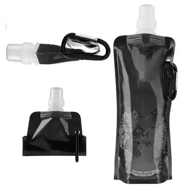 Portable Ultralight Foldable Silicone Water Bag Bottle 