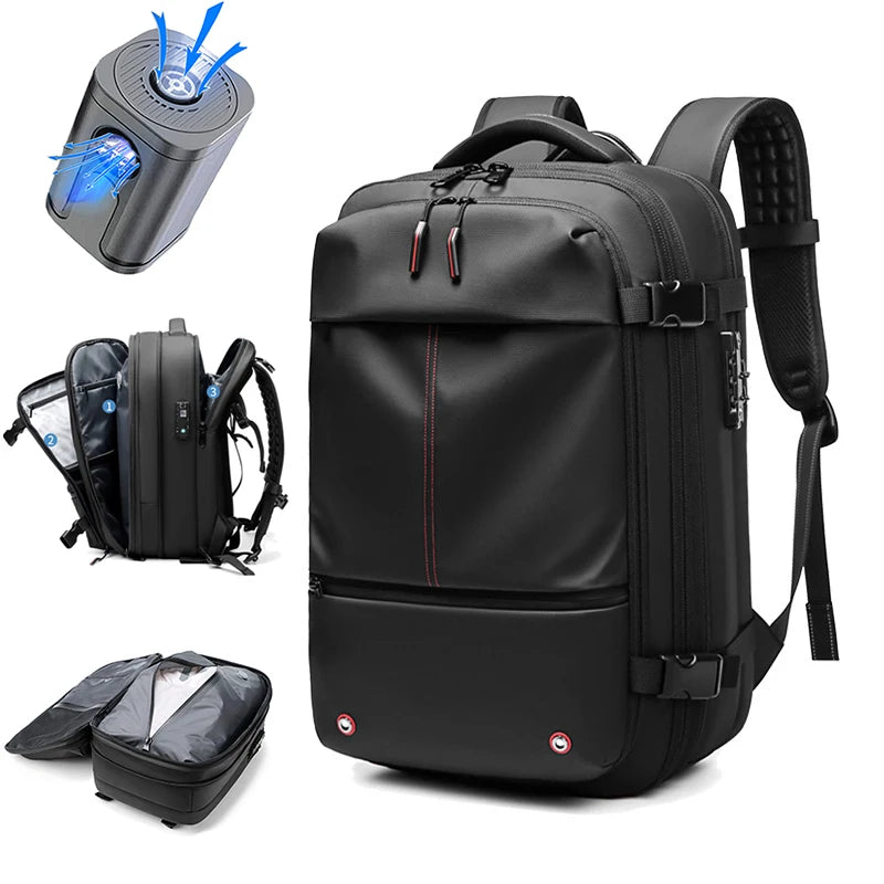 17 Inch Large Capacity Code Lock Laptop Travel Backpack 