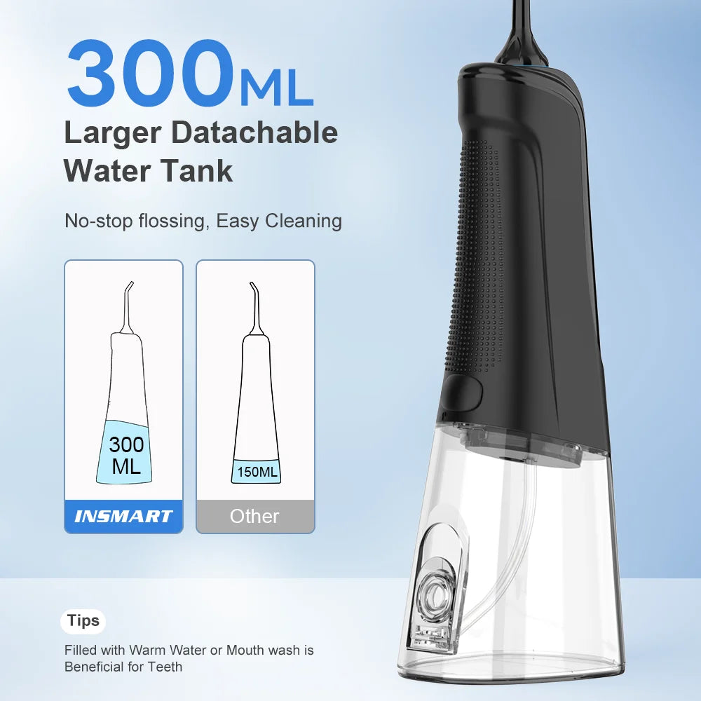 Portable 300ML Jet Water Oral Irrigator Dental Flosser Teeth Cleaner