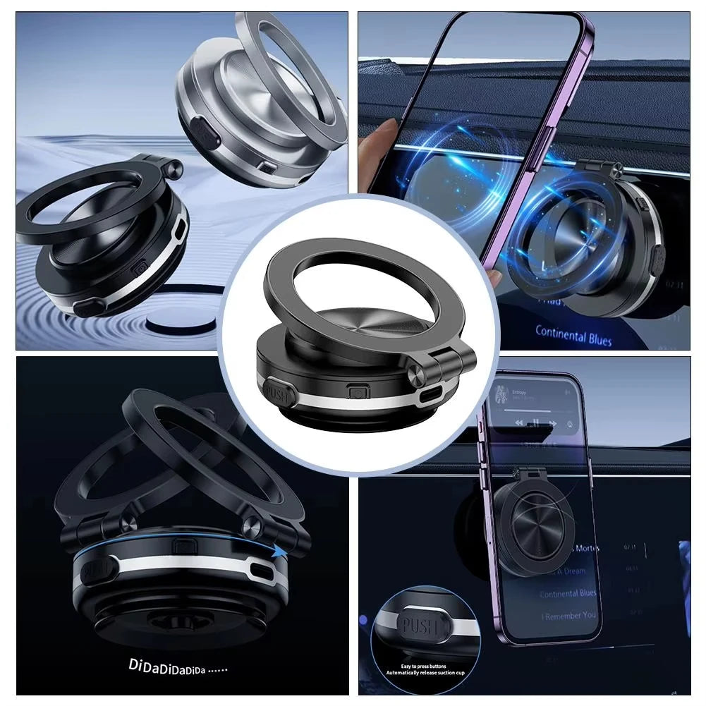 Magsafe Magnetic Suction Cup Folding Car Phone Holder Universal Navigation Stand Bracket for Iphone/Samsung/Xiaomi