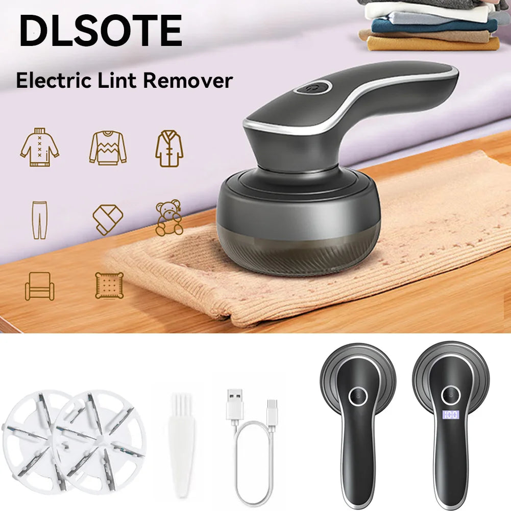 Portable Electric Digital Display Lint And Hairball Remover 