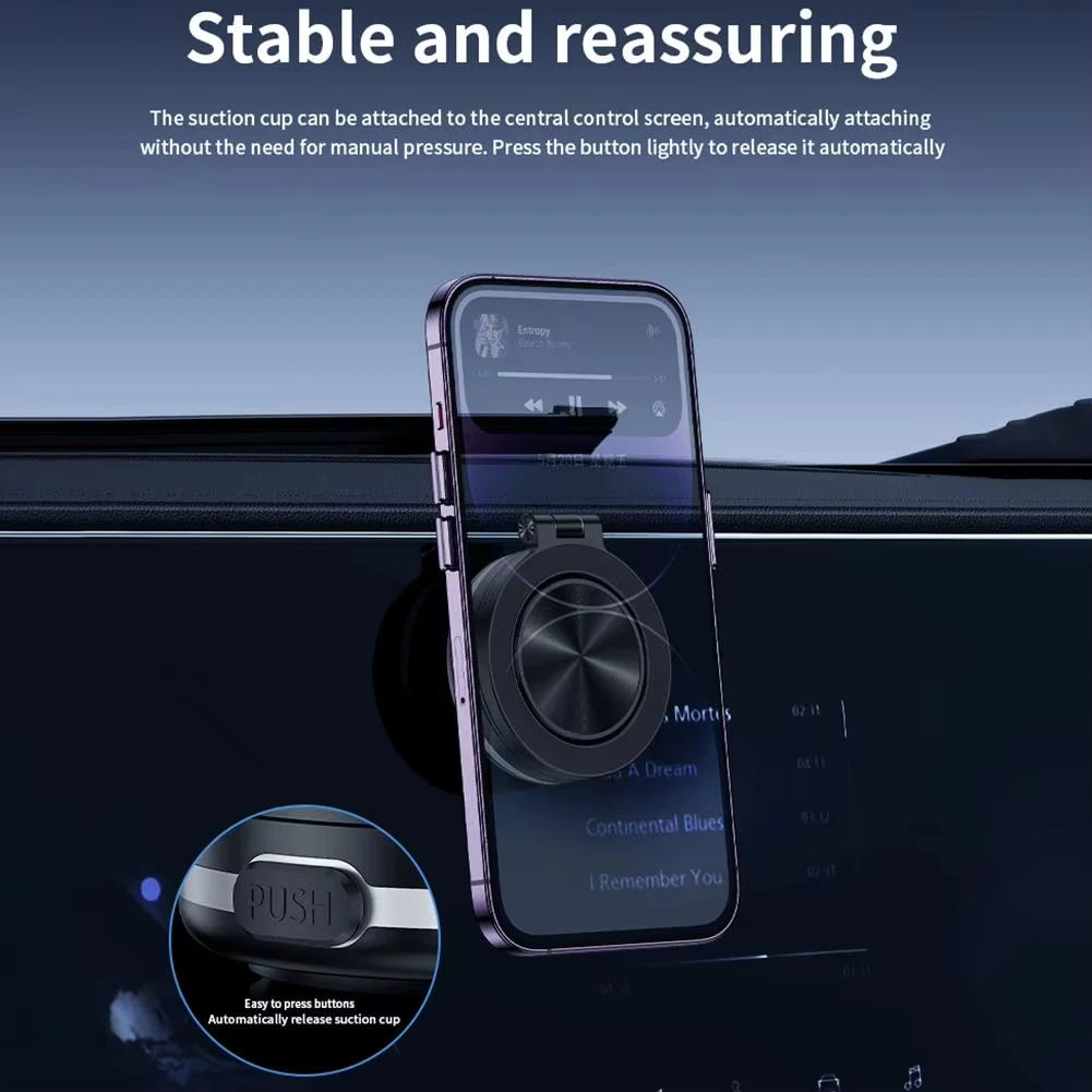 Magsafe Magnetic Suction Cup Folding Car Phone Holder Universal Navigation Stand Bracket for Iphone/Samsung/Xiaomi