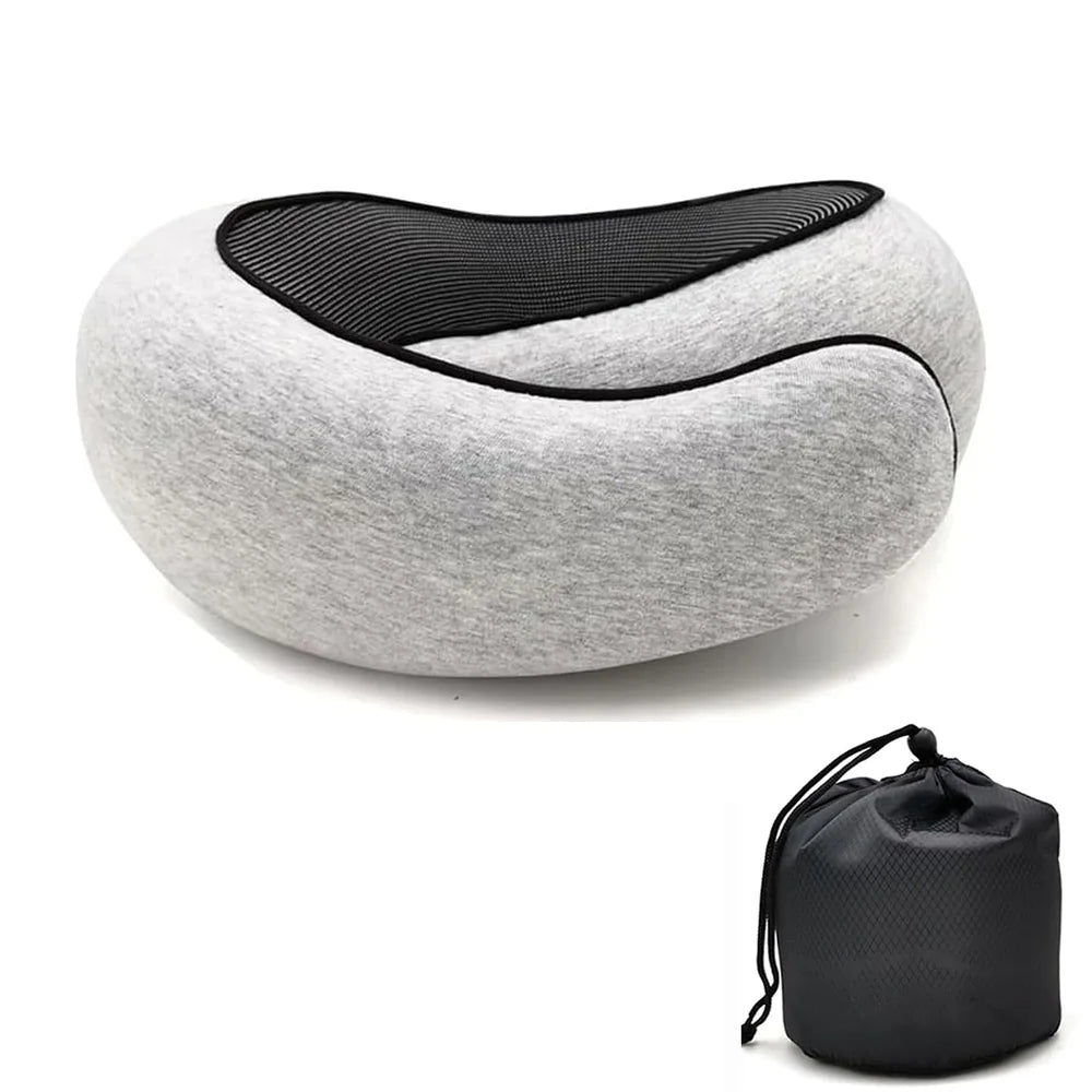 Travel Neck Memory Foam U-Shaped Snail Pillow 