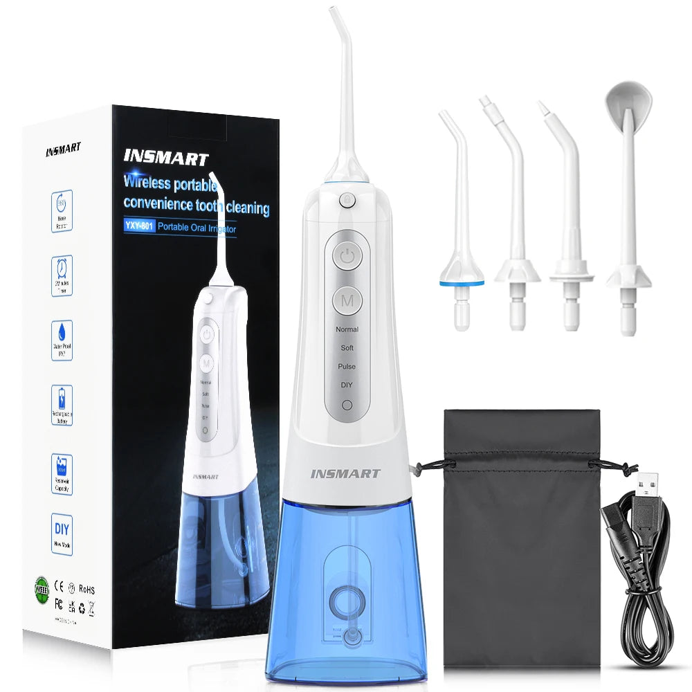 Portable 300ML Jet Water Oral Irrigator Dental Flosser Teeth Cleaner