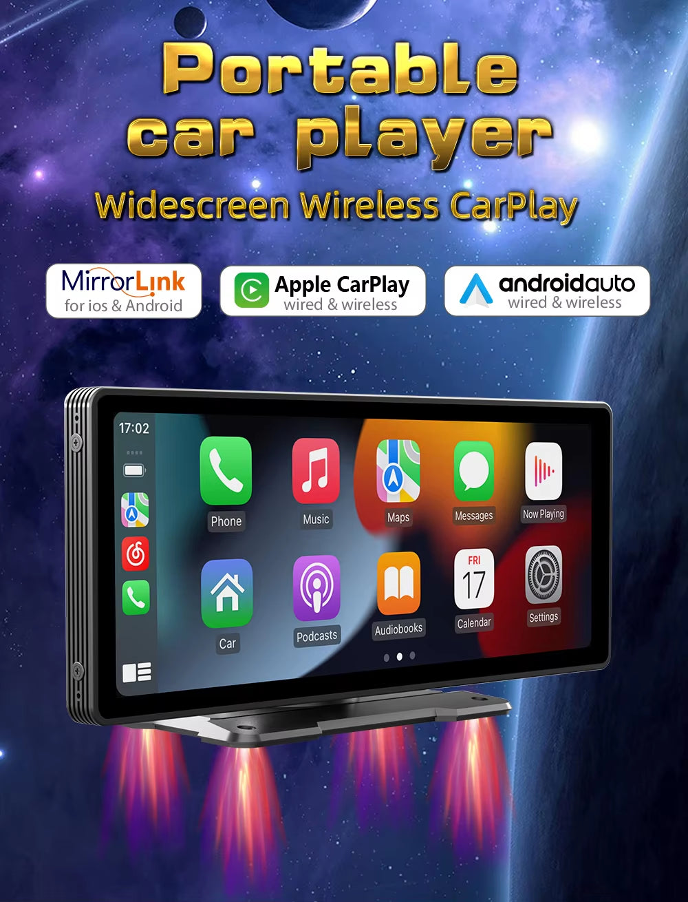 Universal 10.26” Car Screen WiFi Multimedia Video Player For CarPlay and Android