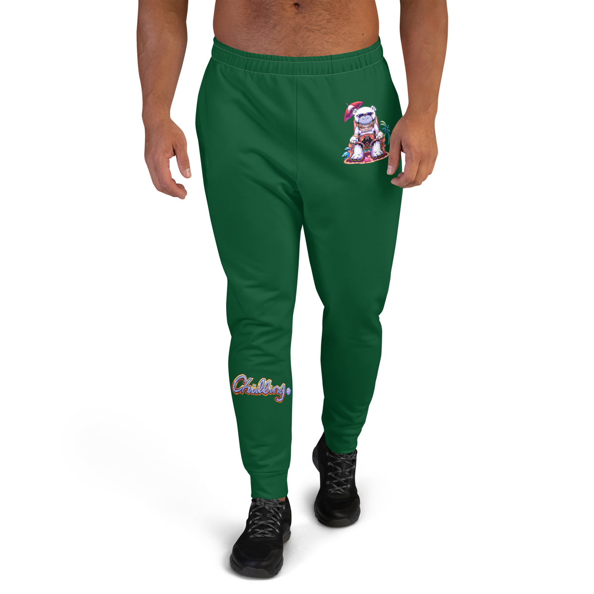 Tropical Chilling Joggers - Dark Green, Men's Fit