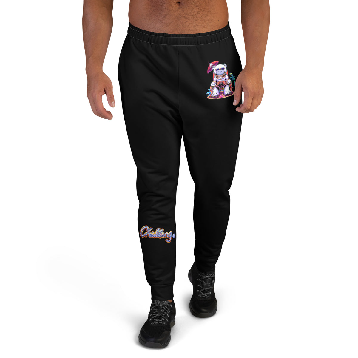 Tropical Chilling Joggers - Black, Men's Fit