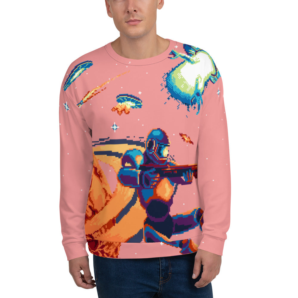 Gamer's Pixelverse Sweatshirt - Pink