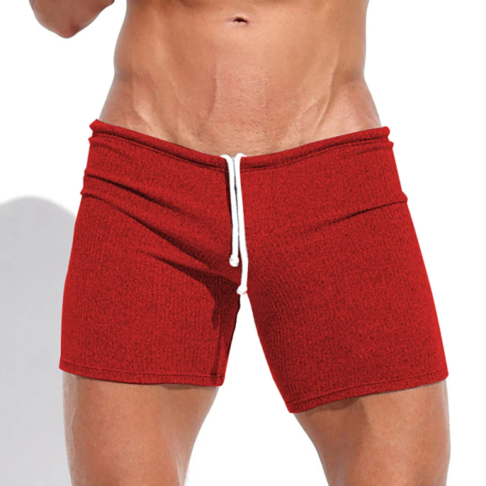 Casual Knitted Drawstring Sport Shorts