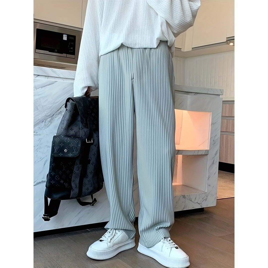 Men's Anti-Wrinkle Loose Fit Corduroy Pants