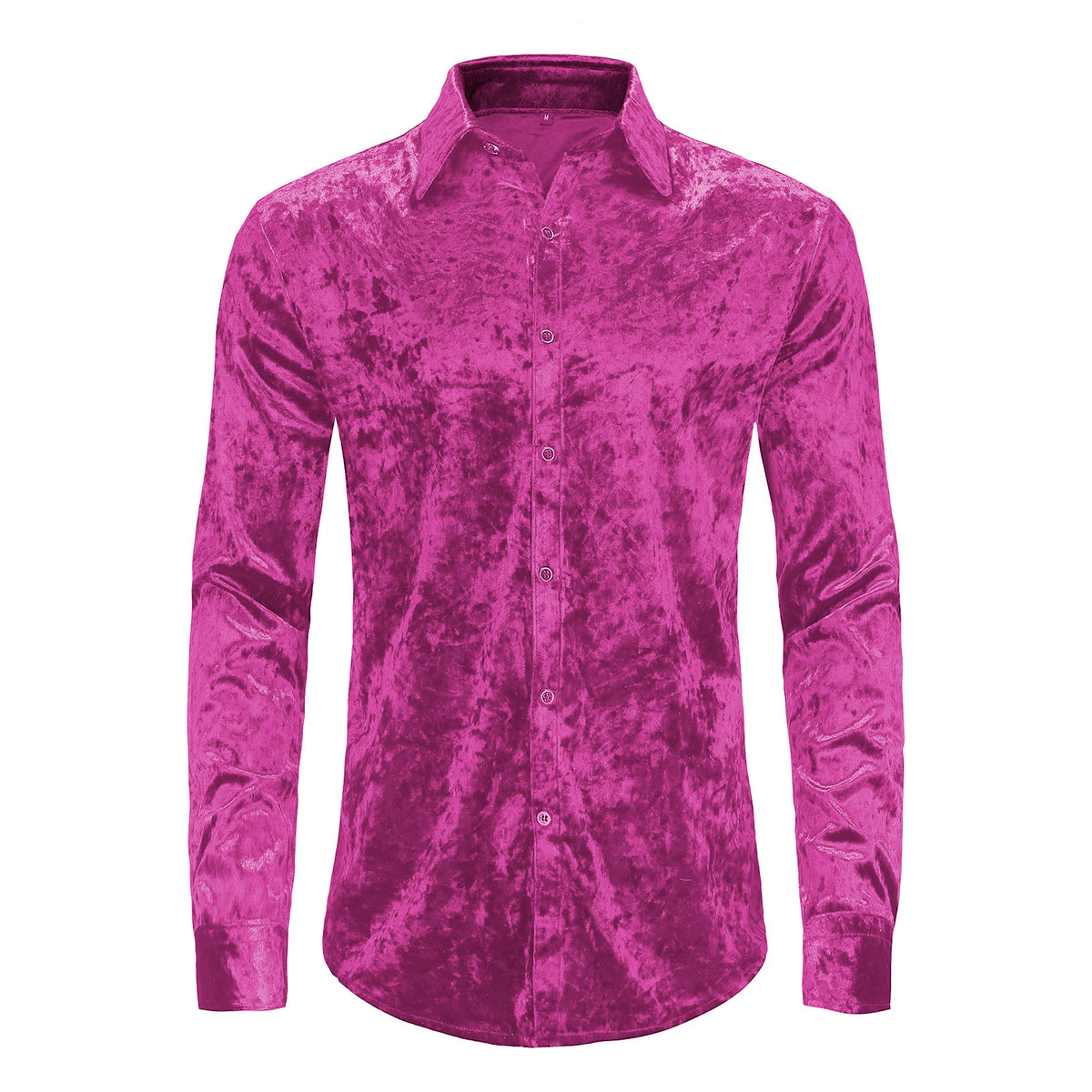 Men's Velvet Long Sleeve Shirt