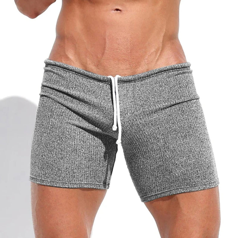 Casual Knitted Drawstring Sport Shorts