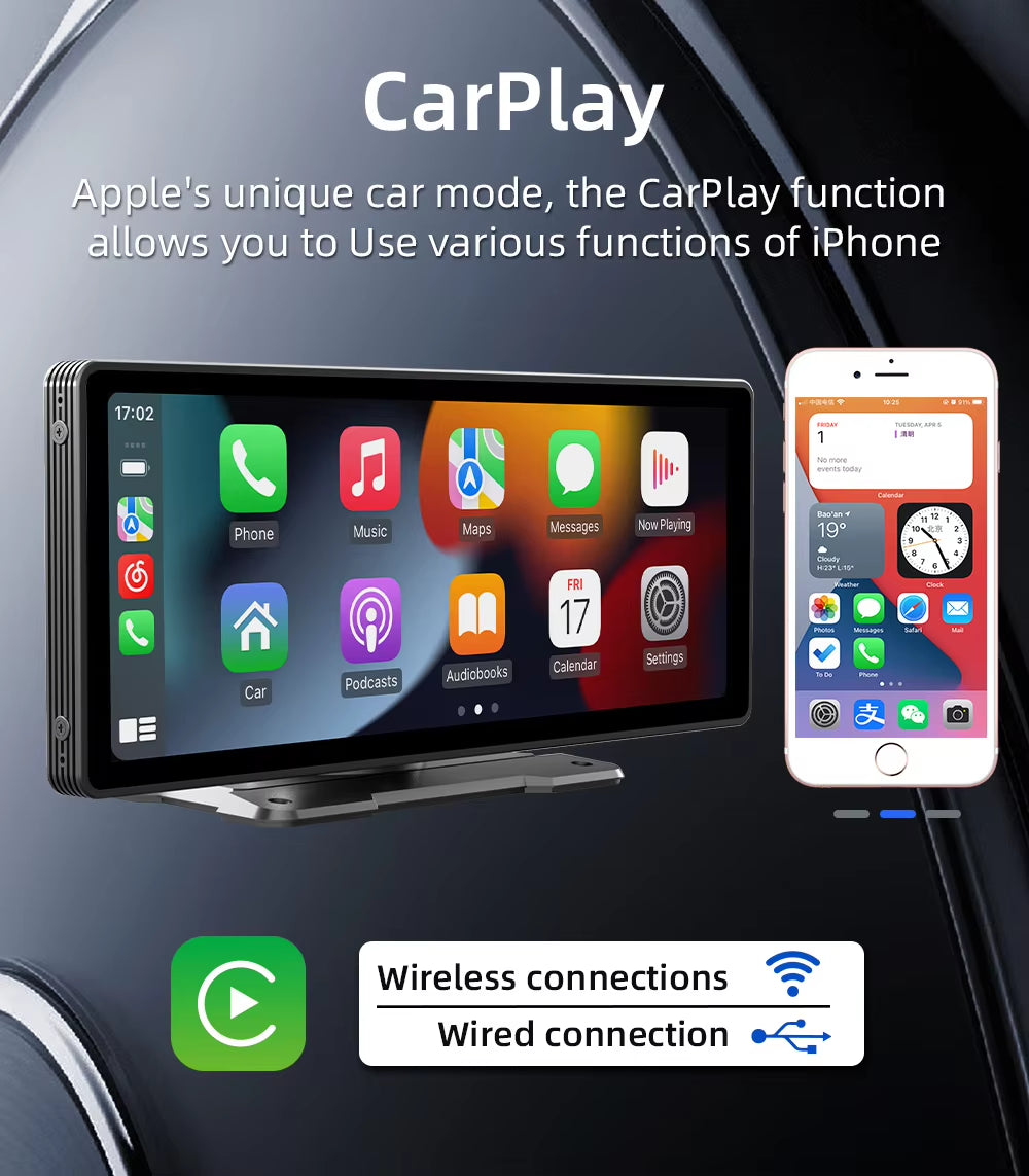 Universal 10.26” Car Screen WiFi Multimedia Video Player For CarPlay and Android