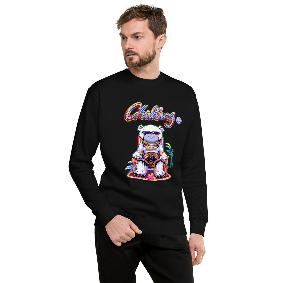 Tropical Chilling Sweatshirt - Sir Polar Bear