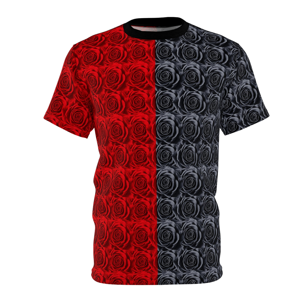 The Bundle of Roses Shirt - Red/Black, Unisex