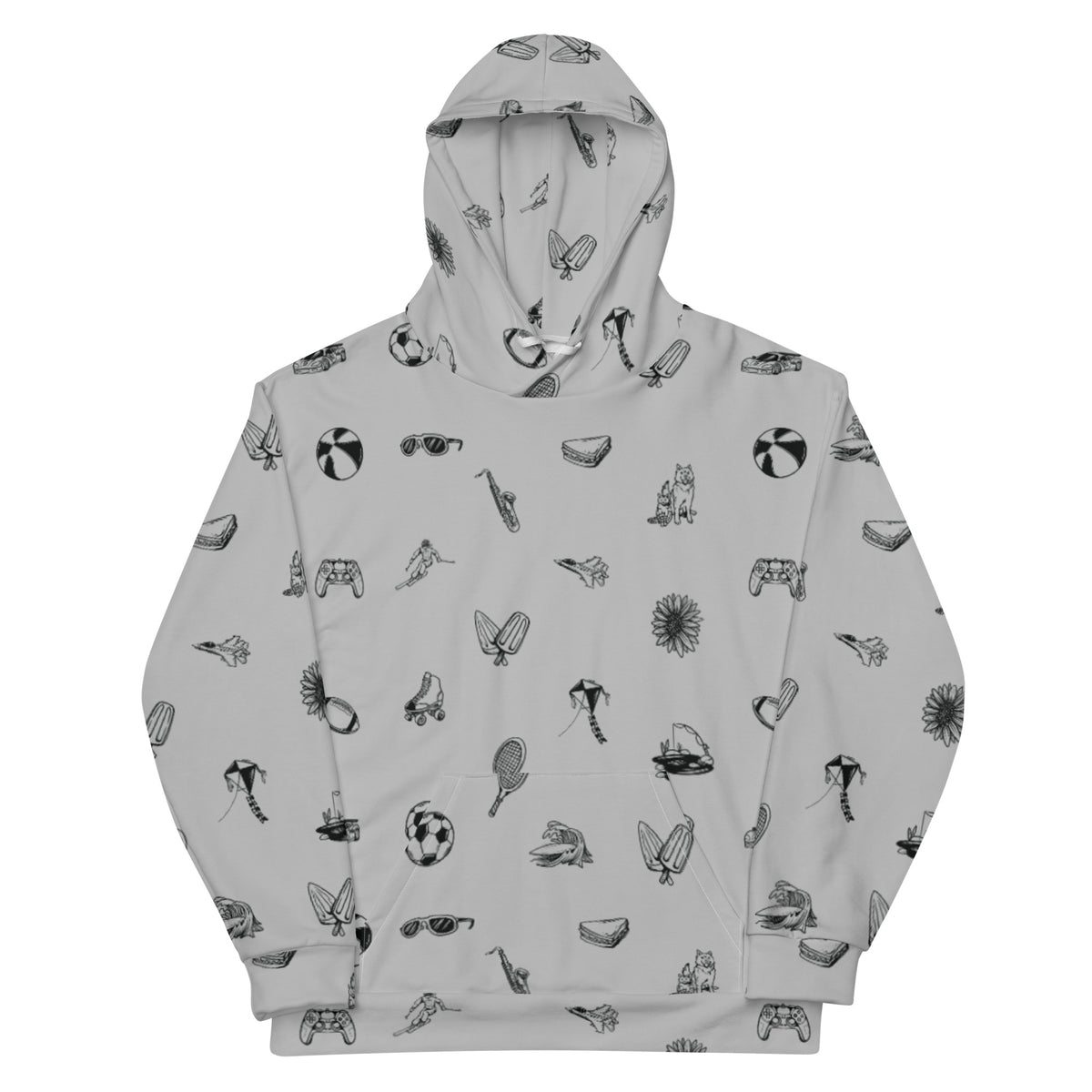 The Playtime Funtime Hoodie - Silver