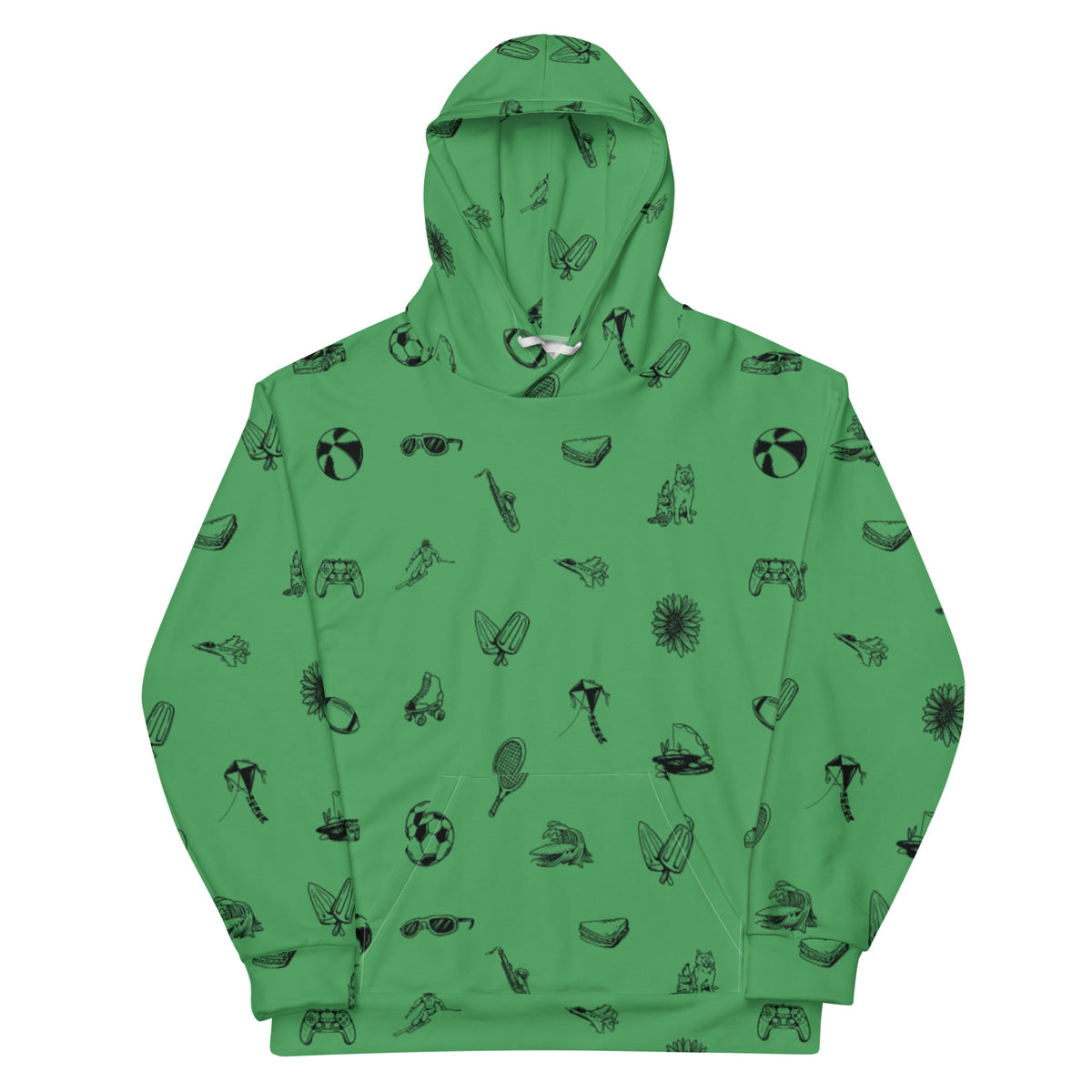 The Playtime Funtime Hoodie - Green