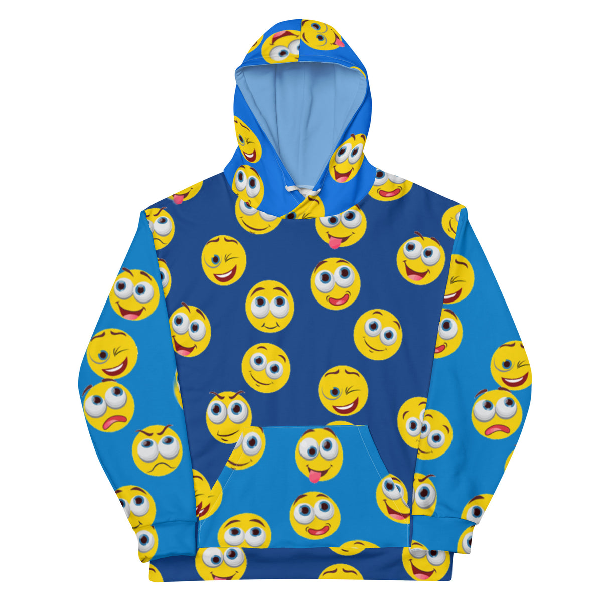 The Joy All Over Me Hoodie - Mix Match Blue