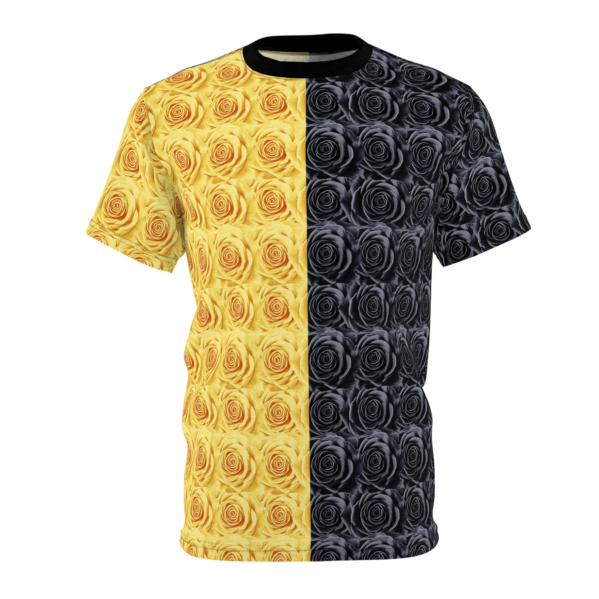 The Bundle of Roses Shirt - Black/Yellow, Unisex